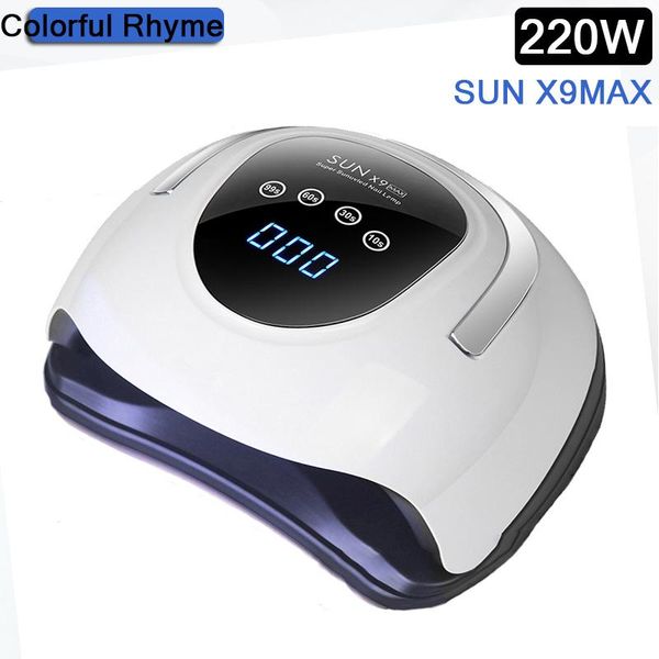 

nail dryers professional 220w dryer machine 10/30/60/90s timer home use uv gel varnish lamp tool