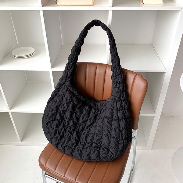 

evening bags autumn and winter women's bag cloud fold rhombic embroidery one shoulder versatile slant span large capacity