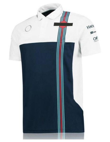 

f1 racing suit team short-sleeved t-shirt quick-drying polyester polo shirt with the same style of customization