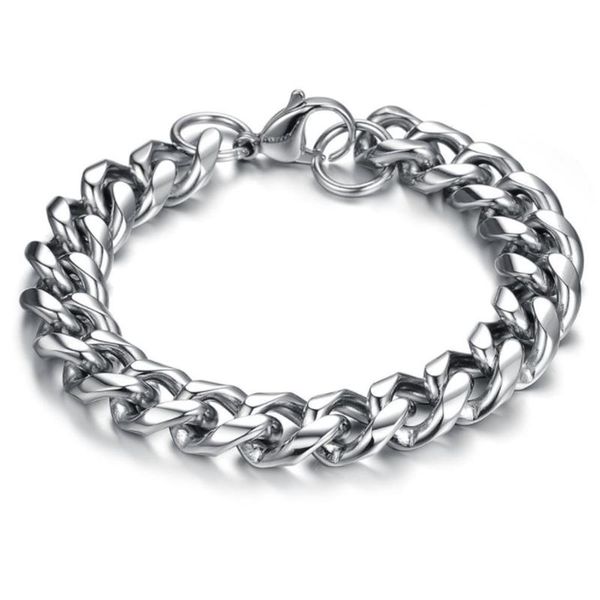 

link, chain 2021 personality creative titanium steel bracelet explosive style domineering stainless men's, Black