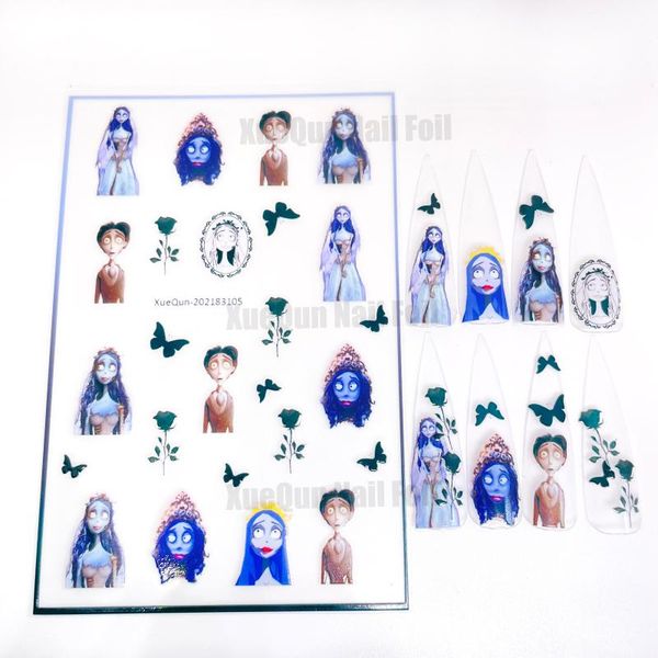 

gift wrap xuequn-202183105 zombie bride nail sticker