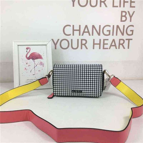 

gue new s printed small square bag single shoulder diagonal wide strap women's