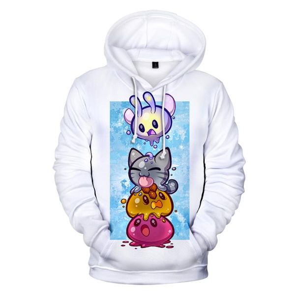 

men's hoodies & sweatshirts slime rancher cartoon 3d 3-14 years child kawaii hoodie men women harajuku sweatshirt oversized fashion ani, Black
