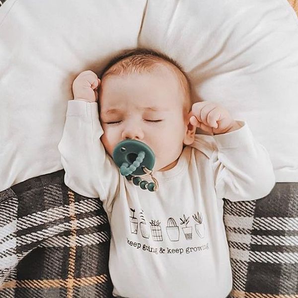 

spring new baby onesie letter print baby boy bodysuit summer newborn cute rainbow bodysuits toddler baby girl jumpsuit 210413, White