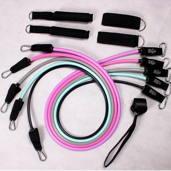 

resistance bands 150 lbs drawstring suit portable indoor body weight loss fitness equipment muscle exercise band