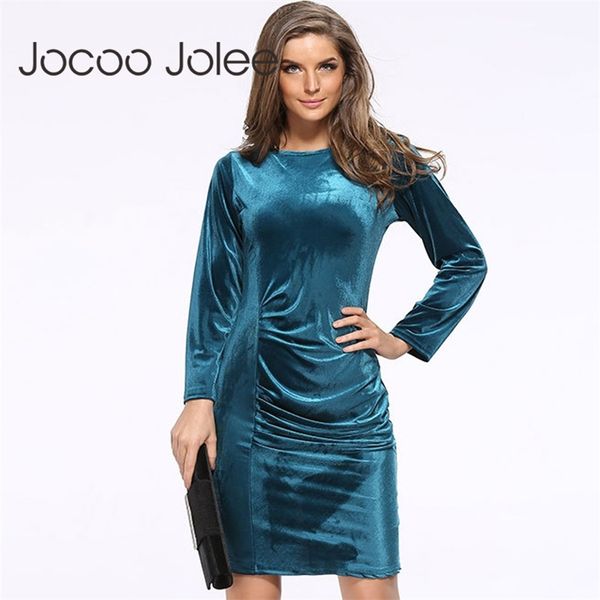 

women velvet sheath office ladies bodycon midi autumn slim party elegant vintage plus size female dress 210416, Black;gray