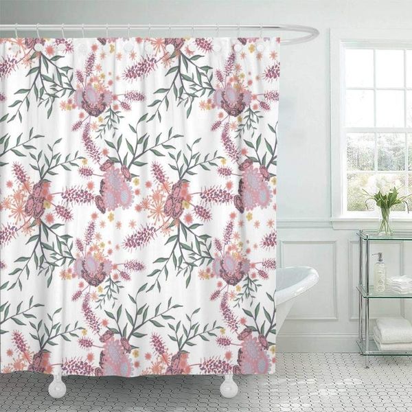 

shower curtains fabric curtain with hooks small flowers on white light retro calico faded in vintage liberty rustic for chintz
