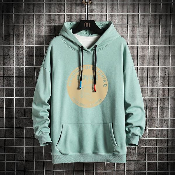 

men's hoodies & sweatshirts hip hop oversize loose skateboard rock sport korea fashion blue white mens sweatshirt for 2021 autumn sprin, Black