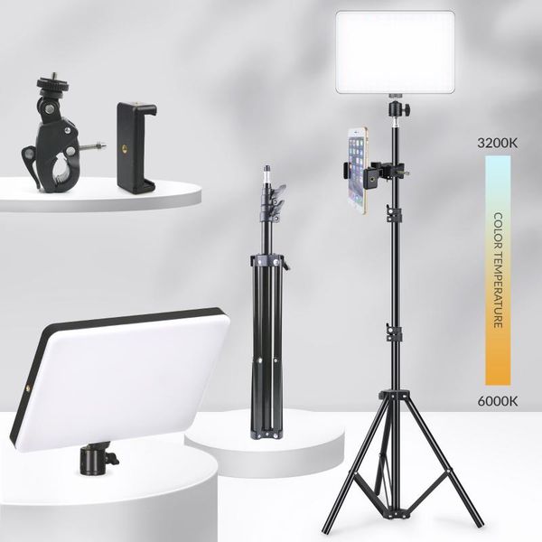 

video light panel pographic studio lighting with stand phone holder for pography po filming live streaming youtube flash heads