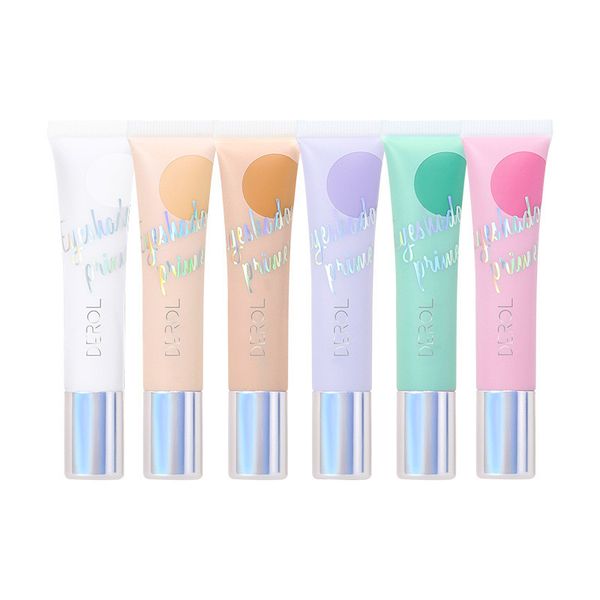 DEROL Matte 6 Color Liquid Eyeshadow Primer Long Lasting Soft Smooth Migliora la copertura del colore Flaw Face Concealer Cream