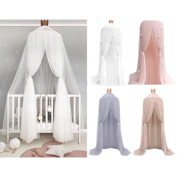 

mosquito net hanging born tent canopy children bedding round for baby room decor