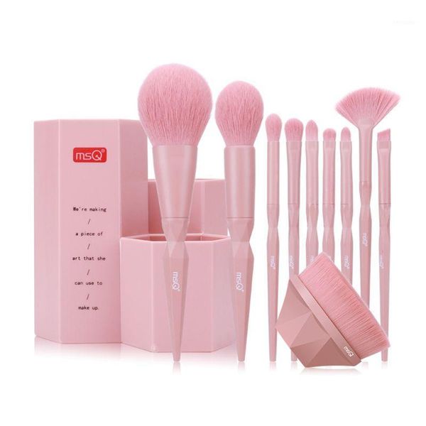 

10pcs/set professional cosmetic brushes face eye shadow eyeliner lip foundation makeup brush women beauty tools1