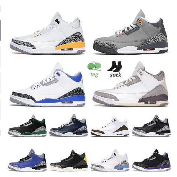 

arrival 2022 basketball shoes racer blue medium grey jumpman knicks rivals unc satin 3 3s shoe rust pink trainers sneakers 7-13