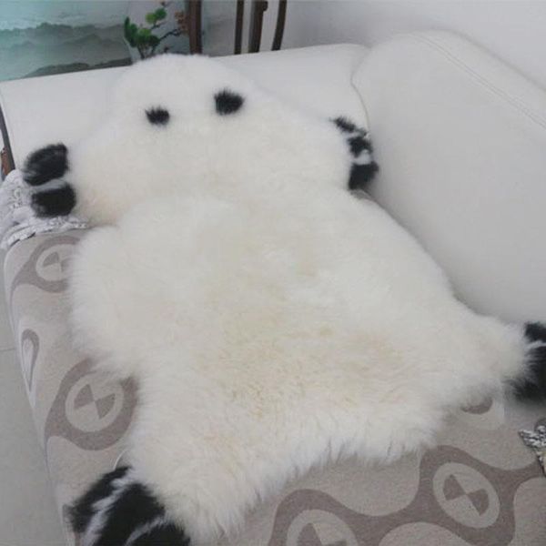 

carpets muzzi super luxury keep warm thicken soft shaggy 100% real sheepskin wool area rugs and carpet for living room chair cover