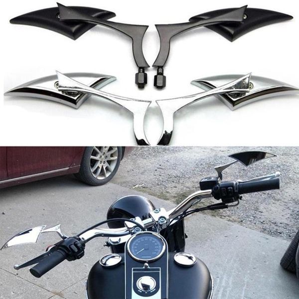 

motorcycle mirrors 2pcs 8/10mm universal aluminum alloy bar end side rearview