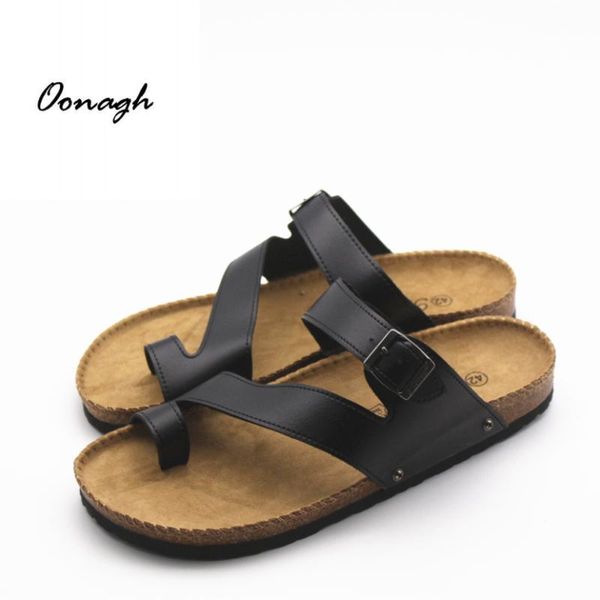 

slippers 2021 men fashion pu leather beach flip flops man's spring and summer male casual plus size, Black