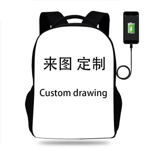 

computer backpack with usb jack for primary and secondary school students bags
