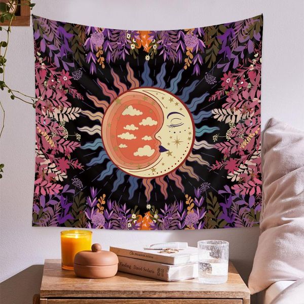 

tapestries astrology tarot tapestry wall hanging sun and moon bedroom decorative art celestial decoration