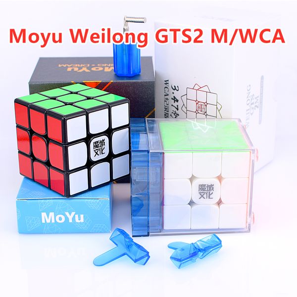 

Moyu Weilong GTS2 M WCA Magnetic 3x3x3 magic cube 3x3 speed cube GTS2M Magnet cubo magico 3x3x3 puzzle cube GTS 2M
