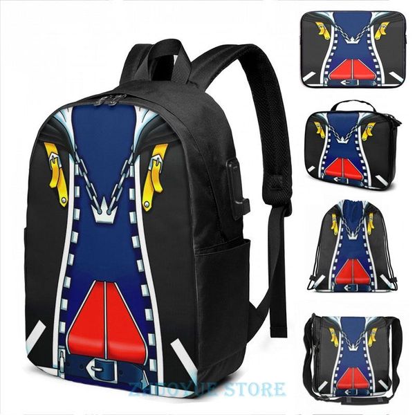 

backpack funny graphic print sora (kingdom hearts 2) usb charge men school bags women bag travel laptop