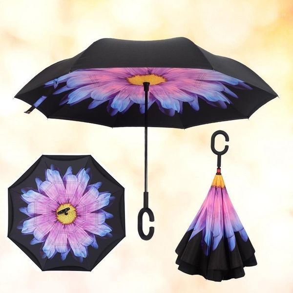 

umbrellas drop reverse folding double layer inverted umbrella rain protection c-hook shape hands parapluie windproof paraguas1