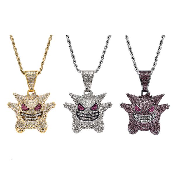 

hop alloy hip necklace personality funny elf genggui pendant jewelry, Silver