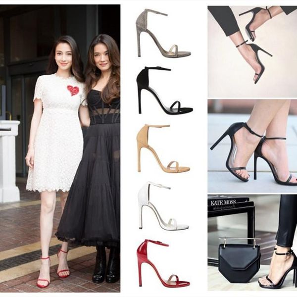 

pagoda girl one-character buckle fairy lady sandals high-heeled shoes female summer small fresh hundred fashion, Black