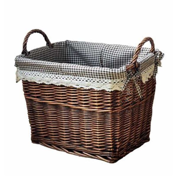 

wicker woven toy storage box laundry basket bucket clothes supplies baskets