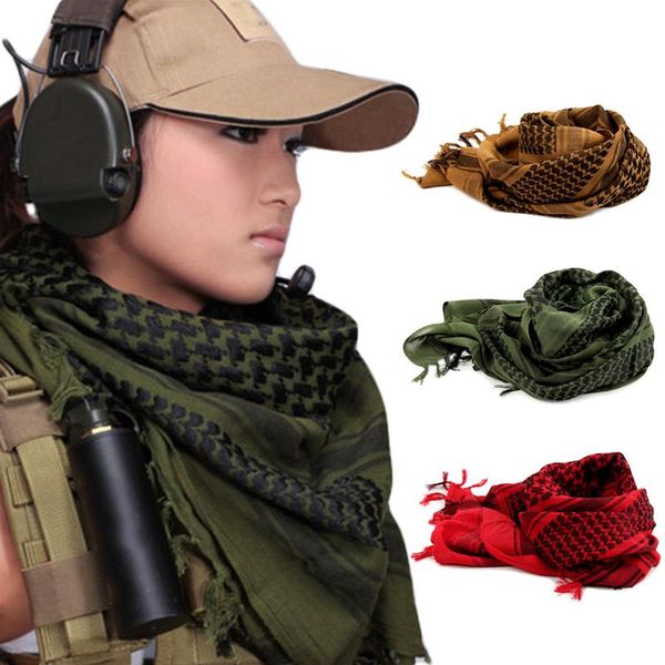 

fashion men women warm scarf arab shemagh bandanas neck gaiter tube headband thickened windproof outdoor sports turban shawls cycling caps &, Black