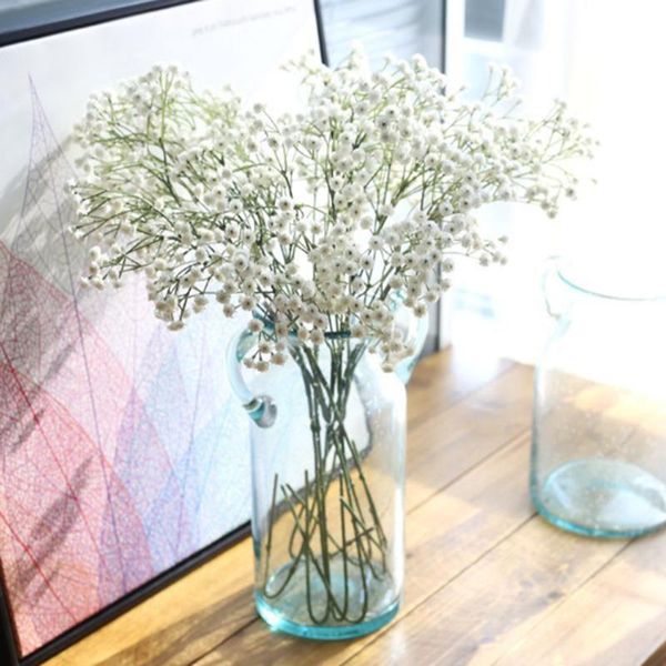 

decorative flowers & wreaths 1pcs creative artificial flower gypsophila silk bouquet household wedding decoration (90 heads)