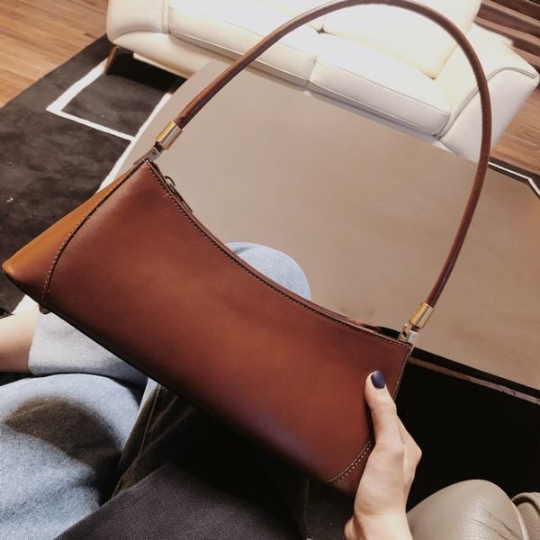 

bag holder2019 new niche design underarm leather portable one shoulder hand carrying women's stick baghandbag hook