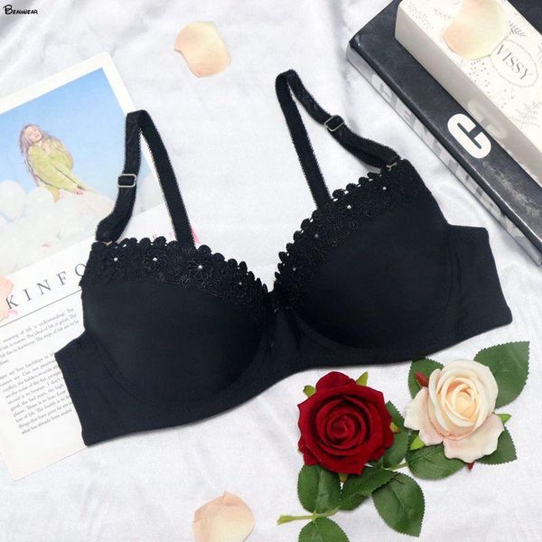 

bras beauwear underwire frame support underwear for women ice band bra bh summer cool female floral embroidery lingeries, Red;black