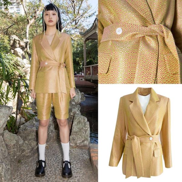 

fashion plaid women suits preppy style custom made chic shorts & belt blazer young girl 2 pieces streetwear daily casual wear women's t, White