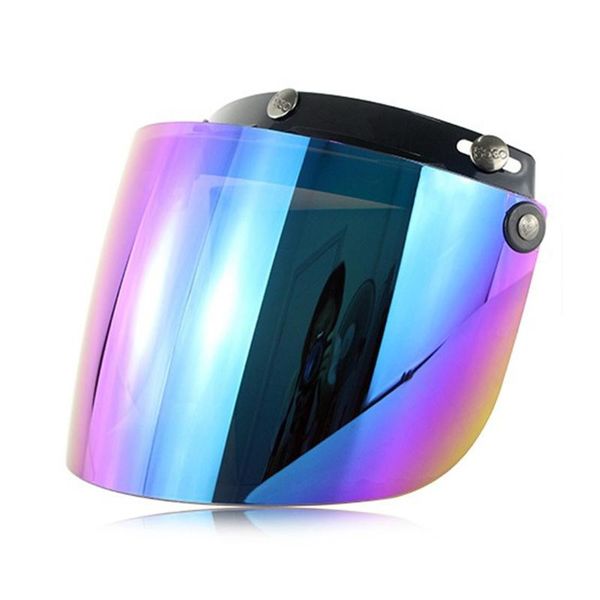 

motorcycle helmets q9qd windproof 3-snap visor lens shield for flip up down open face