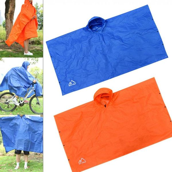 

in 1 multifunctional raincoat outdoor camping hiking travel rain poncho backpack cover waterproof tent awning climbing tents and shelters