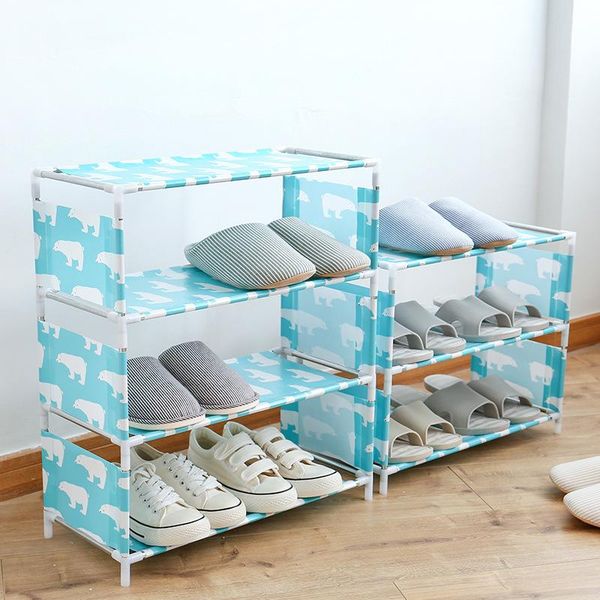 

tiers non-woven fabric storage shoe rack hallway cabinet organizer holder door shelf diy home furniture clothing & wardrobe