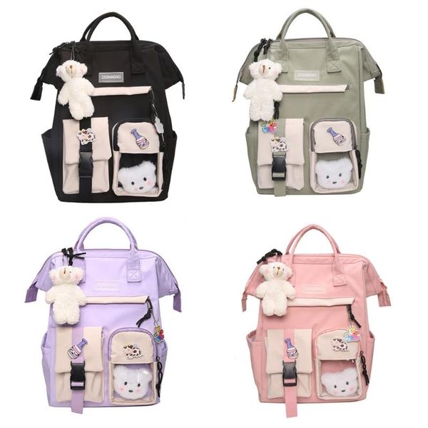 

women candy colors backpacks fancy high school bags for teenage girl