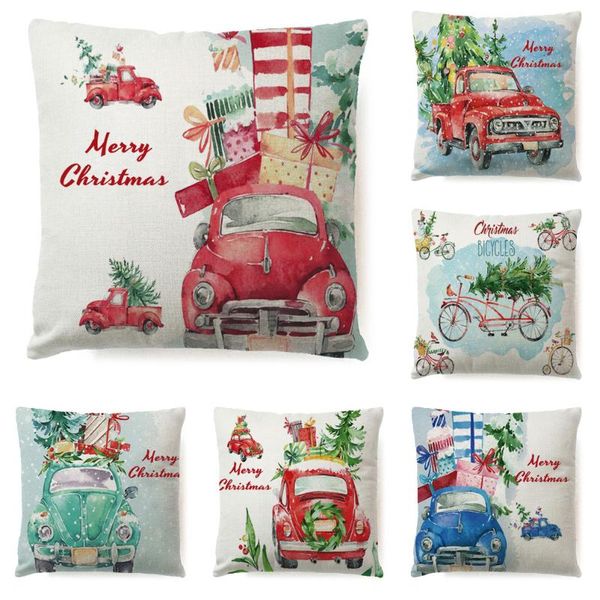 

cushion/decorative pillow christmas santa elk snowman linen cushion