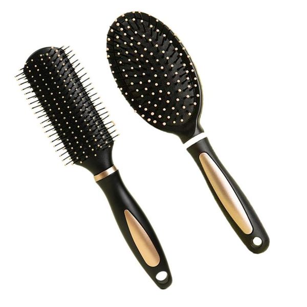 

hair brushes home women wet or dry airbag comb nylon curly detangle brush hairdressing tool, Silver