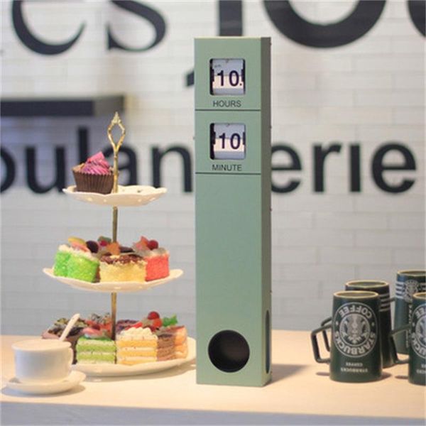 

wall clocks 2021 creative deskclock auto flip modern decoration automatic large for home / office decor