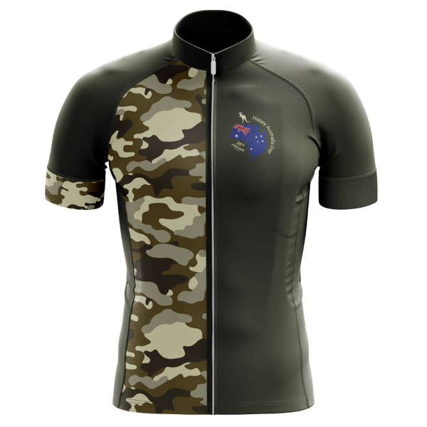 

racing jackets hirbgod masculine cycling jersey army green camouflage outdoor short sleeve bike shirt elastic breathable ciclismo,tyz575-02, Black;red