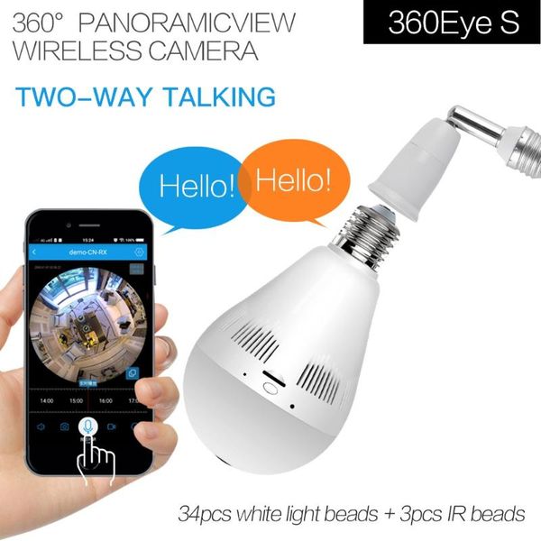 

cameras smartyiba 360 degree panoramic bulb wireless wifi ip camera fisheye surveillance light lamp cctv security