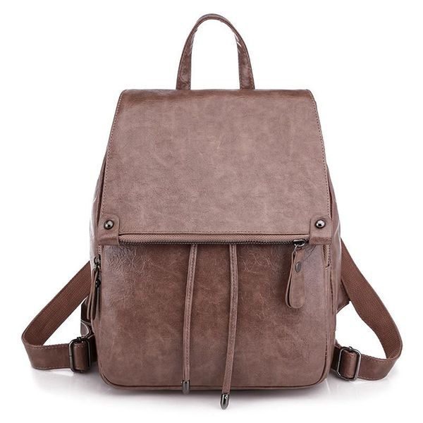 

backpack ladies pu leather city shoulder bag cross-over travel