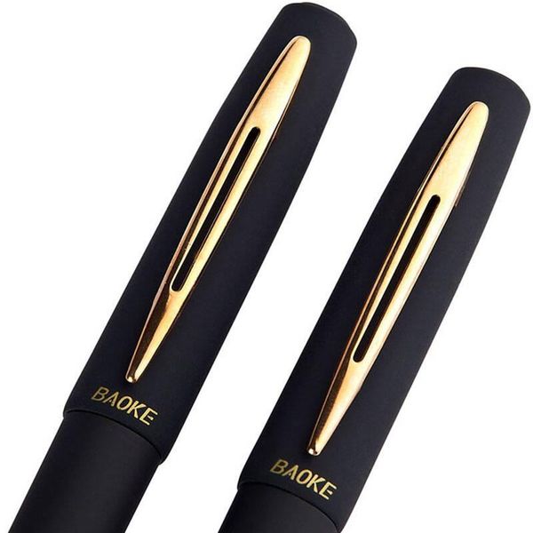 

baoke 12pcs 0.5mm/0.7mm/1mm frosted gel pen school refill high capacity black ink office supplies stationary pens