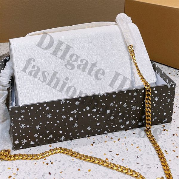 

luxury newset designers shoulder bags women lady messenger bag 24*4*14cm classic pattern genuine leather chain handbags purse