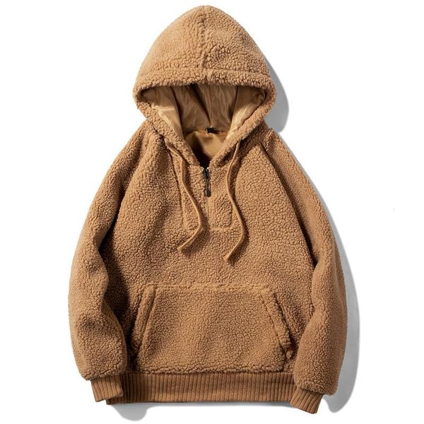 

men's hoodies & sweatshirts mrmt 2021 brand winter fashion solid-colored pullover for male hooded big pocket hoodie sweatshirt, Black