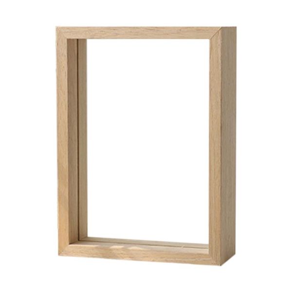 

frames diy display simple wedding po frame standing birthday gift clear festival double sided art craft home decor wood structure