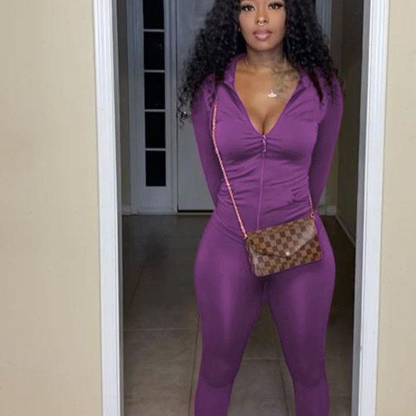 

solid two piece sets women tracksuits zipper jacket pencil pants leggings sweatsuits joggers 2 set outfits, Gray