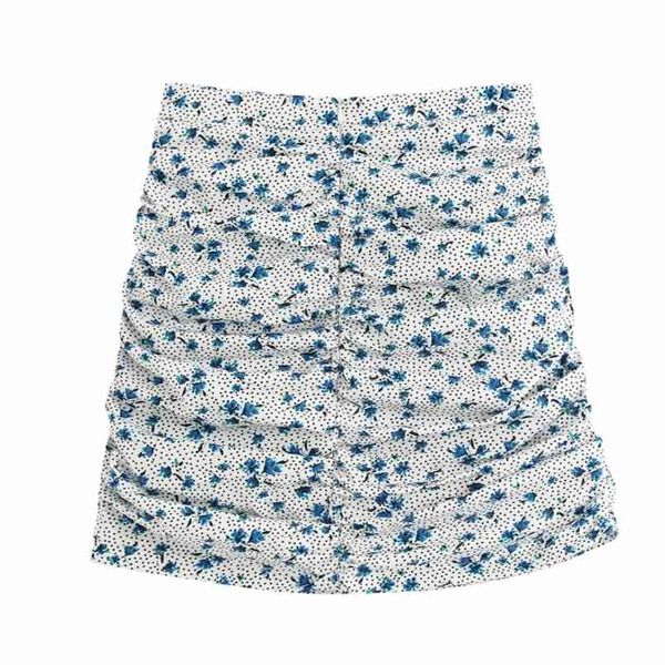 

women fashion floral print dots pleated casual slim mini skirt faldas mujer ladies back zipper chic hip package skirts qun562 210420, Black