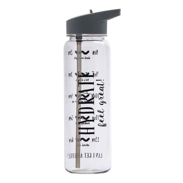 

water bottle 720ml easy clean sports portable large capacity travel leakproof outdoors casual with straw drinking gift wide mouth